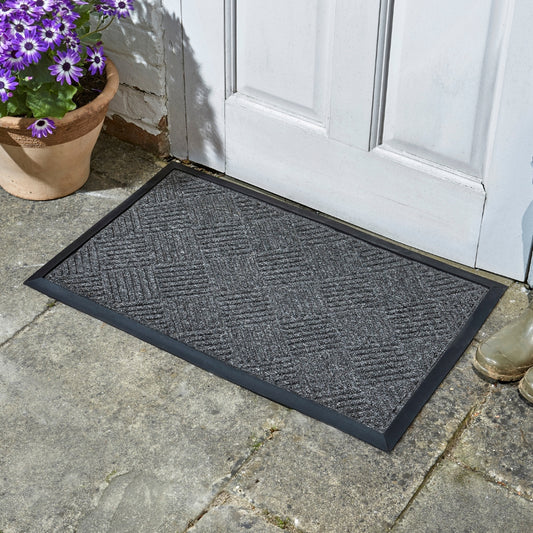 Opti-Mat Anthracite Chequered 45 x 75cm