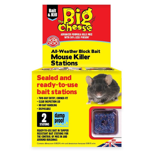 All-Weather Block Bait Mouse Killer Stations