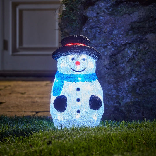 Inlit Ice Santa Lit Acrylic Figure 30 LEDs