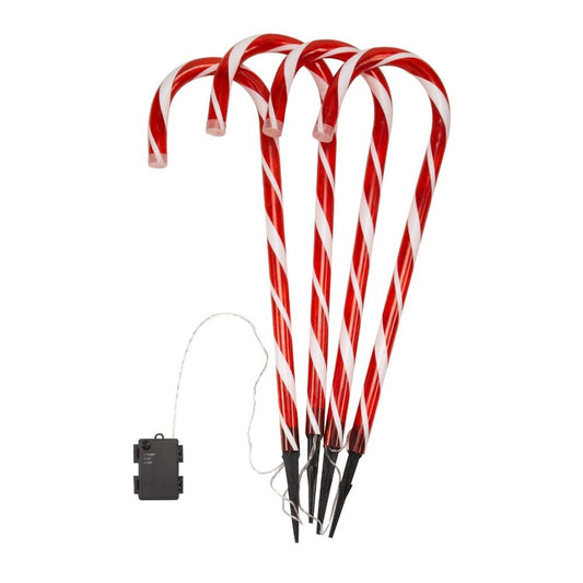 CandyCane Large Stakes - Set of 4 Stake Lights