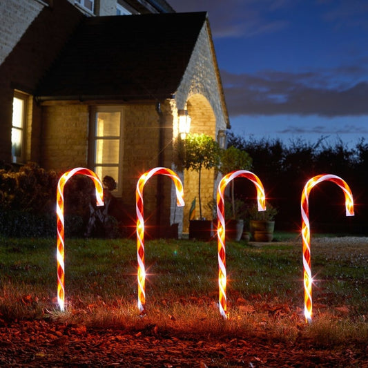 CandyCane Large Stakes - Set of 4 Stake Lights