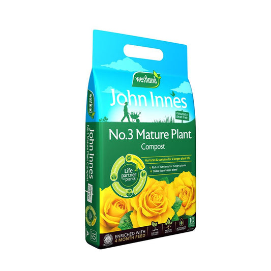 John Innes Peat Free No 3 Mature Plant Compost 10L