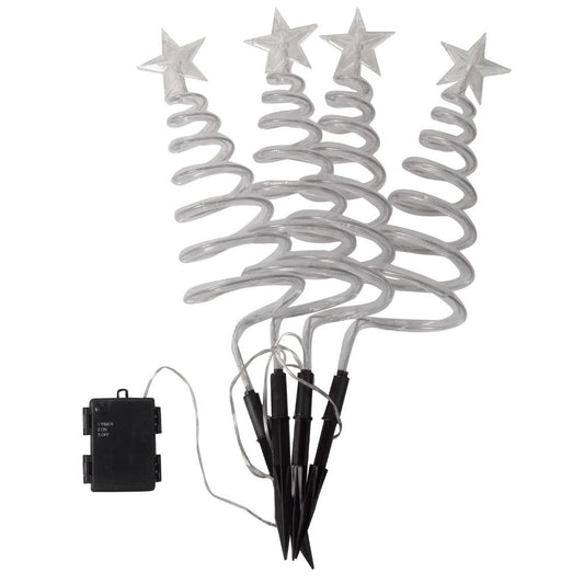 TreeSpiral Stakes - Set of 4 Stake Lights Cool White
