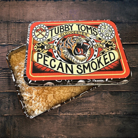 Tubby Tom's Pecan Smoked Sea Salt Flakes 200g