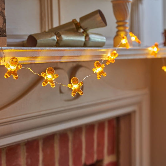 Gingerbread String Lights - Set of 20