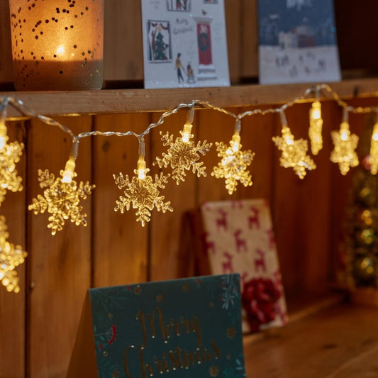 Snowflake String Lights - Set of 20