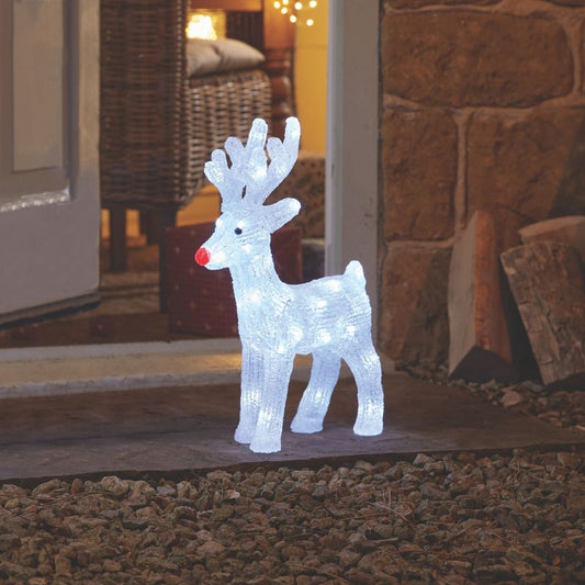 Inlit Ice Stag Lit Acrylic Figure 48 LEDs