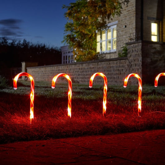 CandyCane Stakes - Set of 6 Stake Lights