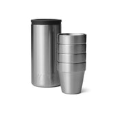 YETI Shot Glasses with Carrying Case Stainless Steel