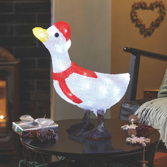 Inlit Ice Goose Lit Acrylic Figure 48 LEDs