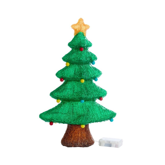 Inlit Ice Bauble Tree Lit Acrylic Figure 60 LEDs