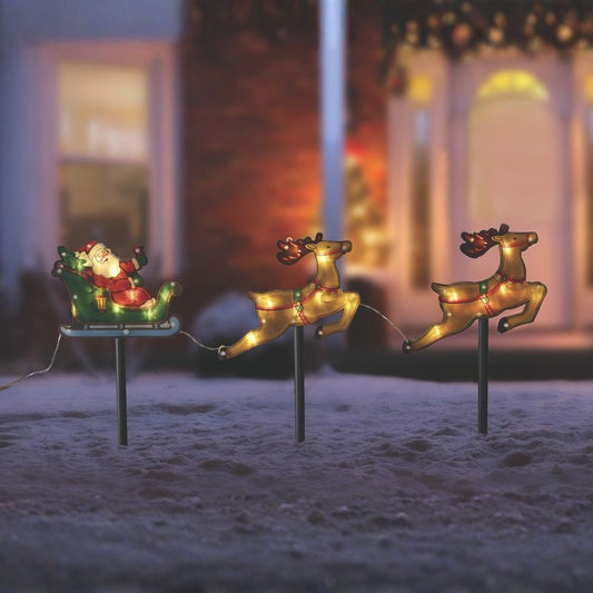 Santa’s Sleigh Stake Lights
