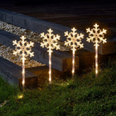 SnowDecor Stakes Large - Set of 4 Stake Lights Warm White
