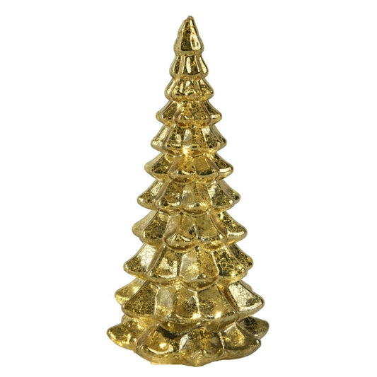 21cm Gold Micro LED Glass Tree Light Warm White