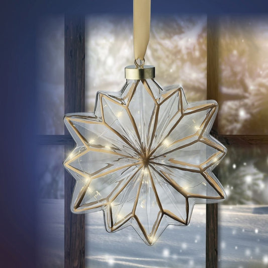Micro LED Hanging Glass Flower Light