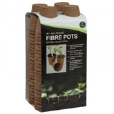 96 x 6cm Round Fibre Pots Extra Value Pack