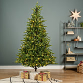 Everlands Allison Pine Pre-Lit Artificial Christmas Tree with 560 LEDs 8ft (240cm)