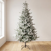 Everlands Allison Pine Snowy Artificial Christmas Tree 8ft (240cm)