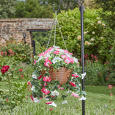Faux Décor Summer Bloom Hanging Basket 30cm