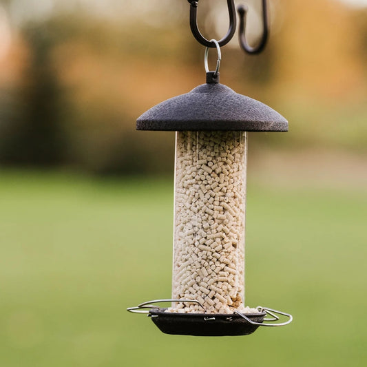 Gardman Black Steel Suet Treat & Mealworm Bird Feeder