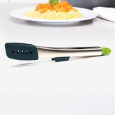 Joseph Joseph Elevate 12" Stainless Steel Tongs Grey & Green