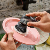 Joseph Joseph SinkTech Compact Soap Dispensing Washing Up Brush with Steel Stand