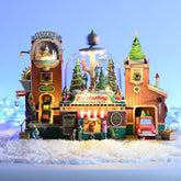 LEMAX Everlasting Christmas Trees Lit Building