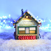 LEMAX Slopeside Sled Rental Lit Building