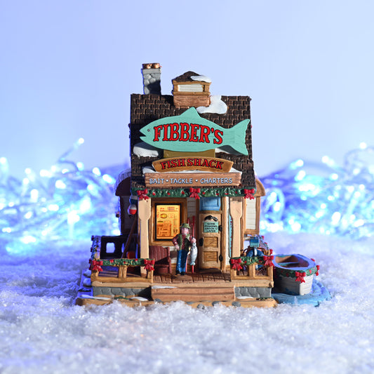 Lemax Fibber’s Fish Shack Lighted Building