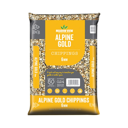 Meadow View Alpine Gold 3-8mm Decorative Garden Chippings