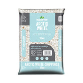Meadow View Arctic White 10mm Decorative Garden Chippings