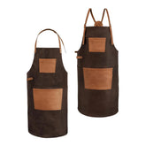Petromax Buffalo Leather BBQ Apron with Neck Strap