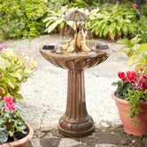 Smart Solar Duck Family Water Fountain