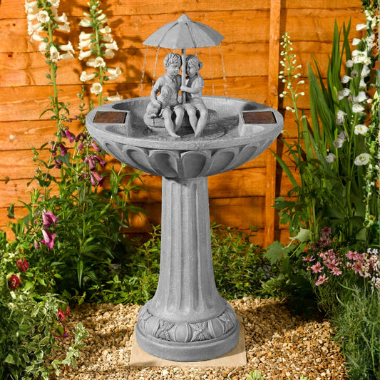 Smart Solar Umbrella Water Fountain