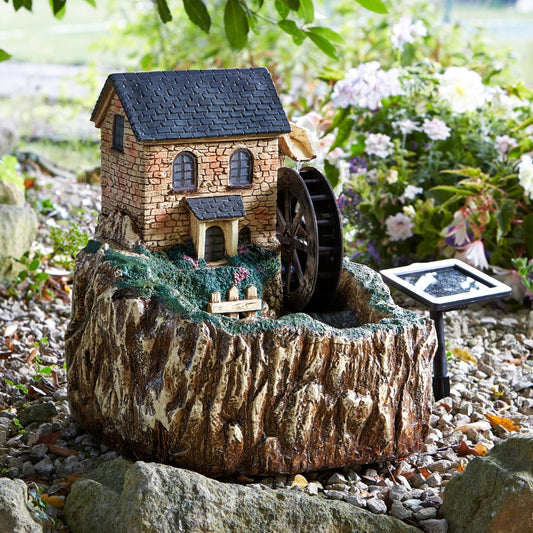 Smart Solar Water Mill Fountain