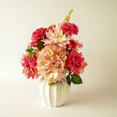 Sophie Artificial Planted Arrangement 50cm Pink Hydrangea in Ceramic Pot