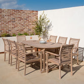 Sussex 8 Seat Extendable Dining Set