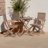 Sussex Wooden Folding Bistro Set