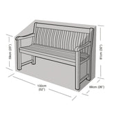 Worth Gardening 2 Seater Bench Cover Black