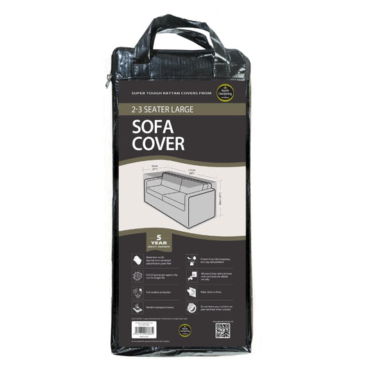 Worth Gardening 2–3 Seater Large Sofa Cover Black