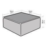 Worth Gardening Large Coffee Table Cover Black