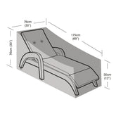 Worth Gardening Lounger Cover Black