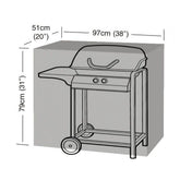 Worth Gardening Small Classic Barbecue Cover Black