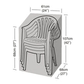 Worth Gardening Stacking Chair Cover Black