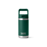 YETI Rambler 12 oz Kids Bottle with Straw Cap Black Forest Green