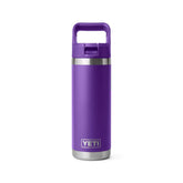 YETI Rambler 18 oz Bottle with Colour-Matched Straw Cap Pace Purple