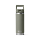 YETI Rambler 18 oz Bottle with Colour-Matched Straw Cap Pampa Green