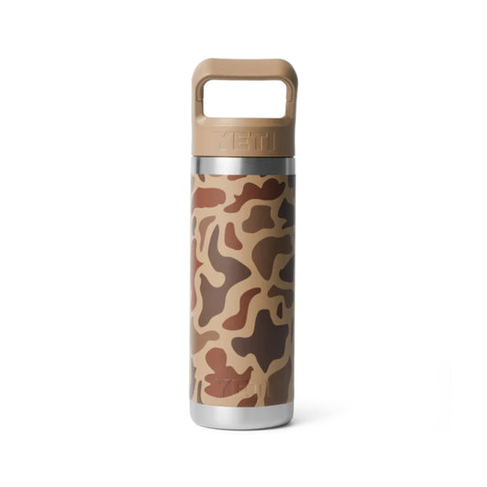 YETI Rambler 18oz Bottle with Straw Cap Wetlands Camo
