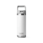 YETI Rambler 18 oz (532 ml) Bottle with Colour-Blocked Straw Cap White