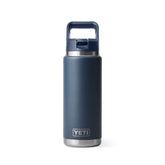 YETI Rambler 26 oz Bottle with Colour-Matched Straw Cap Navy
